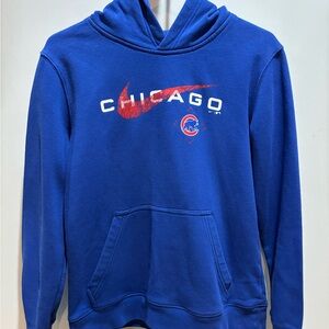 Nike Blue Chicago Hoodie with Red Logo kids size L 14/16